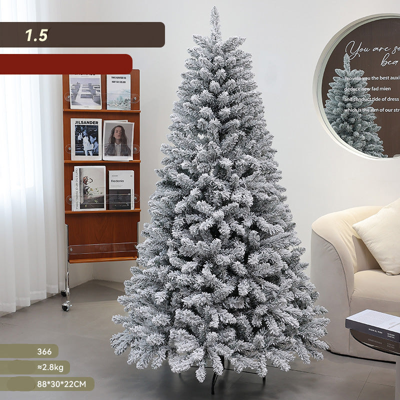 Snow Flocked Christmas Tree