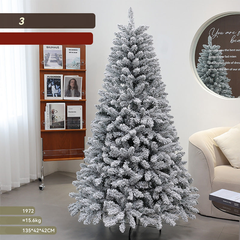 Snow Flocked Christmas Tree