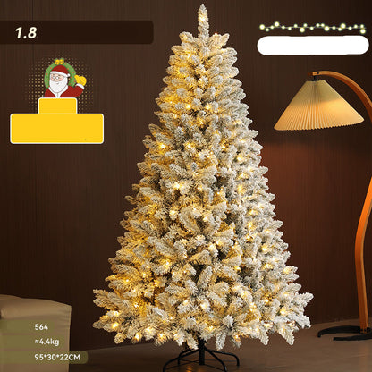 Snow Flocked Christmas Tree