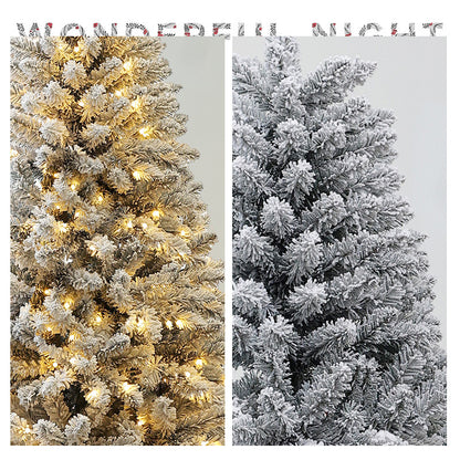 Snow Flocked Christmas Tree