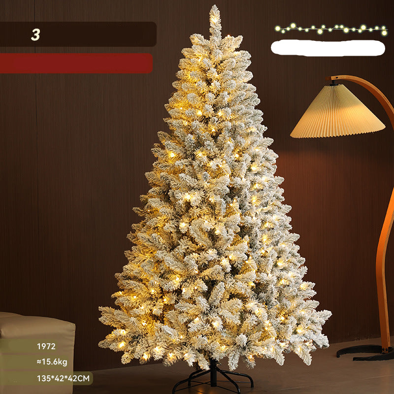 Snow Flocked Christmas Tree